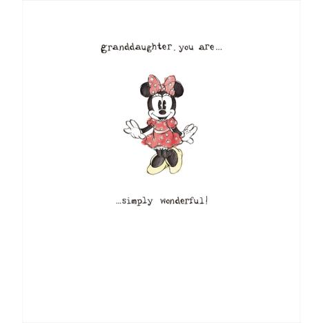 Granddaughter Disney Minnie Mouse Card £2.29